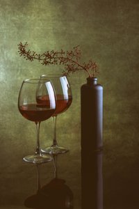 Elegantes Wein Stillleben