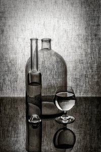 Glasflaschenreflexionen