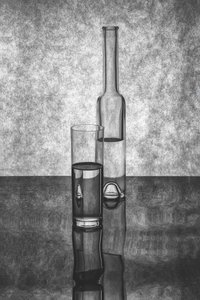 Glasflaschen Stillleben