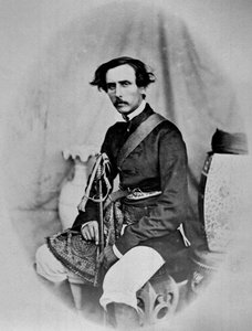 Captain Mecham, aus einem Album mit 39 Fotografien, zusammengestellt von Edmund Impey in Madras