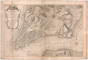 Plan der Stadt New York von Ratzer