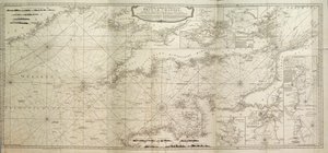 Eine neue hydrographische Vermessung des Ärmelkanals, mit einem Teil des Atlantischen Ozeans bis Cape Clear, verbessert von der großen Karte des verstorbenen Thomas Jefferys, Geograph des Königs