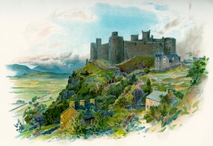 Harlech Castle in Gwynedd, Nordwales