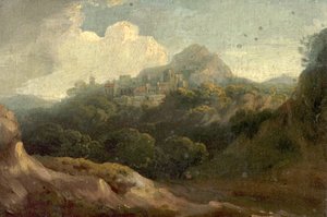 Gebirgige Landschaft, Morgen