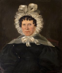 Mrs. Rebekah Franklin, Ehefrau des Reverend Francis Franklin, späte 1840er Jahre von British School
