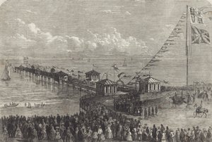 Eröffnung einer britischen Seebrücke
