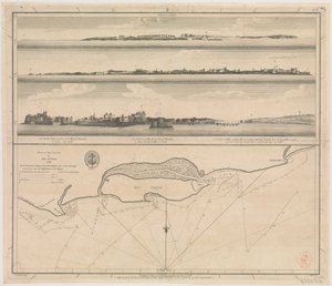 Plan der Insel Diu von John McCluer 1788