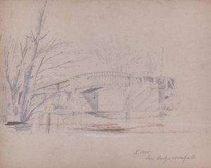 Eingleisige Eisenbahnbrücke