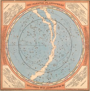 Der himmlische Planisphäre oder transparente Sternendirektor, ca. 1850 von British School