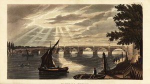 Vauxhall Bridge am Fluss Themse von British School