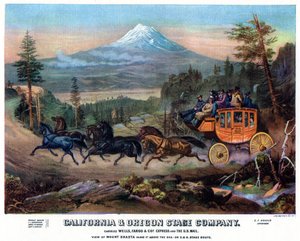 Eine Postkutschenreise, USA, 19. Jahrhundert, 1937