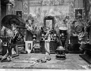 Studio des florentinischen Malers Edoardo Gelli von Brogi Brogi