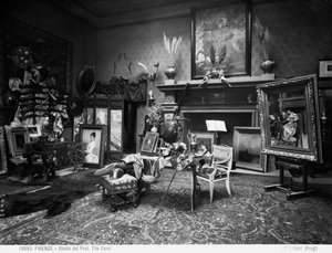 Das Atelier des Malers und Professors Tito Conti, Florenz von Brogi Brogi