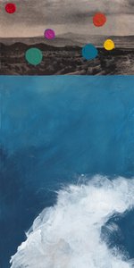 Bunte Wüsten-Ozeanwelle von Bronwyn Baker