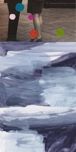 Vintage Beine abstrakte Punkte von Bronwyn Baker