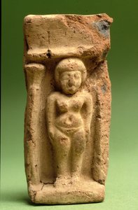 Figur der Aschera, Kanaanäisch, 999-600 v. Chr. (Ton)