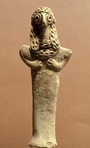 Figur der Aschera, Kanaanäisch, 999-600 v. Chr. (Ton)