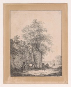 Landschaft mit Gasthaus