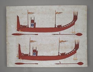 Königliche Barken und Boote