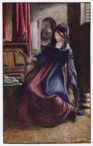 Illustration für The Cloister and The Hearth von Charles Reade (Farblithografie)