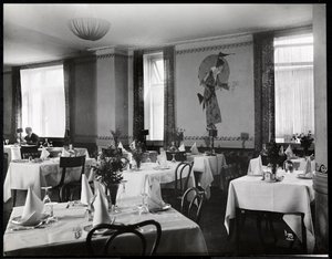 Ein Speisesaal im Hotel Majestic, 1916 oder 1917