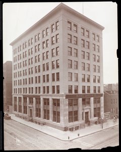 Außenansicht des Parke, Davis und Co. Gebäudes, Hudson und Vestry Streets, New York, 1910