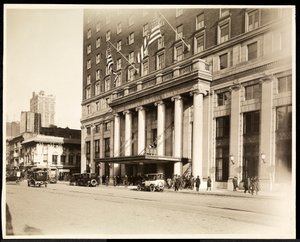 Haupteingang des Hotel Pennsylvania, 7th Avenue und 32nd Street, New York, 1919