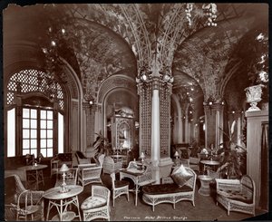 Der Teesalon im Hotel Prince George, 1907 von Byron Company