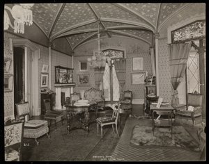 Das Wohnzimmer des Helen Gould Anwesens (ehemalige Jay Gould Residenz) in Tarrytown, New York von Byron Company