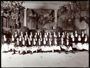 Kellner im Hotel Delmonico, 1902 von Byron Company