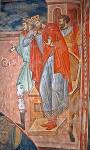 Diokletian (Diocletien, 244-311) - Fresko - St. Georgs-Kloster, Ubisi