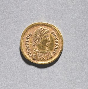 Solidus von Theodosius I. dem Großen von Byzantine