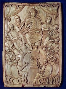 Christus mit den zwölf Aposteln