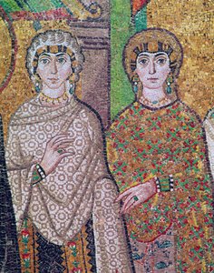 Zwei Begleiterinnen der Kaiserin Theodora