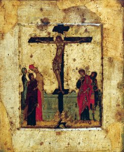 Die Kreuzigung von Byzantine icon.