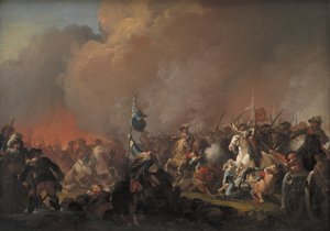 Der Angriff auf Amager 1658 während des Schwedischen Krieges 1657-60 von C.A. Lorentzen