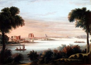 Ein Blick auf Schwerin, Abend von C.H. Nipperdey