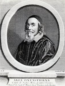 Porträt von Axel Oxenstierna Gustafsson (1583-1654), Kanzler des Königreichs Schweden, Gravur von J.B. and Brown J. Rowbotham