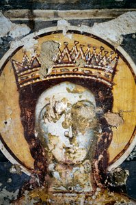 Heiliger, Fresko in der Kirche Agios Ioannis Prodromos