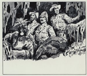 Illustration für König Salomons Minen von C.L. Doughty