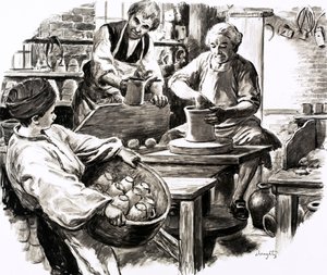 Josiah Wedgwood wurde in das Familienkeramikgeschäft eingelernt