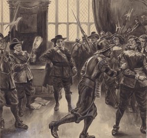 Oliver Cromwell vertreibt die verbleibenden Mitglieder des House of Commons von C.L. Doughty