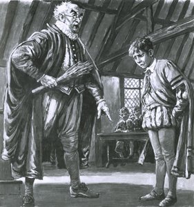 Shakespeare wird als Junge diszipliniert von C.L. Doughty