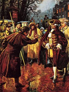 Die vier Peers - der Earl of Bute tritt unter Druck aus dem Parlament zurück