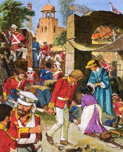 Die Lage der britischen Streitkräfte in Cawnpore verschlechterte sich jeden Tag