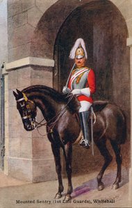 Berittener Wachposten 1st Life Guards, Whitehall, 1933 von C.T. Howard