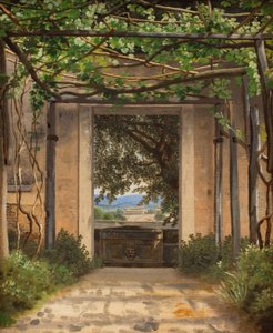 Eine Pergola, Italien von Christoffer Wilhelm Eckersberg