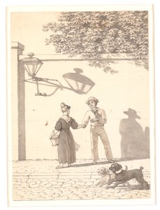 Ein Matrose verabschiedet sich von seinem Mädchen von Christoffer Wilhelm Eckersberg