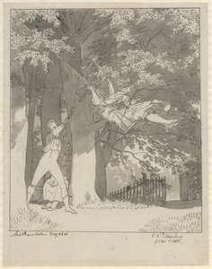 Die Schaukel. Aus dem Wald bei Skjoldnæsholm