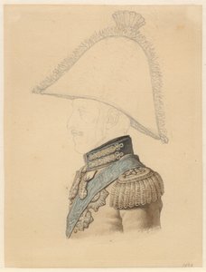 Porträt von Frederik VI im Profil nach links